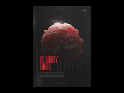 Transparency_03_Bloody_Lands challenge cinema 4d cinema4d colors dailychallenge everyday polygraphy poster poster a day poster art poster design redshift redshift3d typogaphy