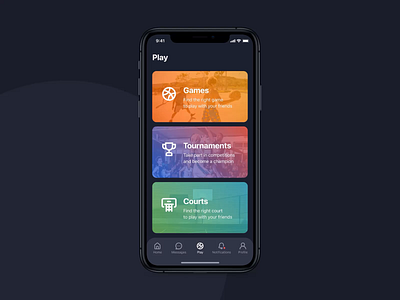 3x3 | Tournament animation app application ball basketball court dark theme design ios mobile motion sports startup street ui