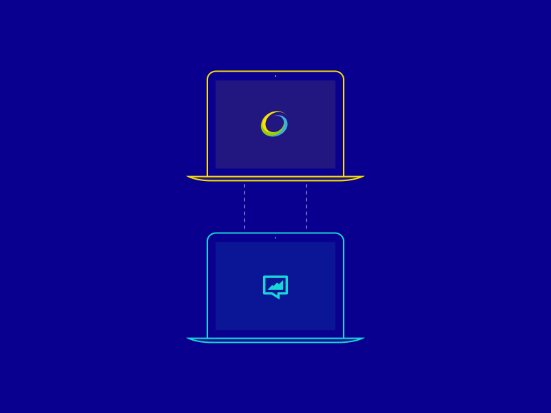 Integration between Adform and AudienceReport after effects animated animation clean connect flat icon illustrator integration line motion pulse