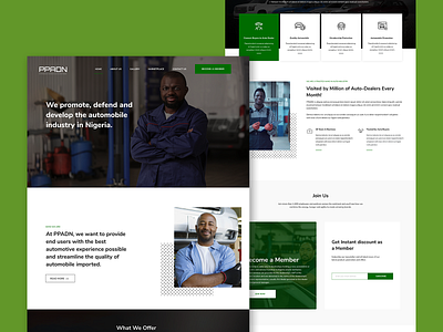 PPADN - Auto-dealer Association association auto dealer design landing page ui design uiux ux design web web design website website concept website design