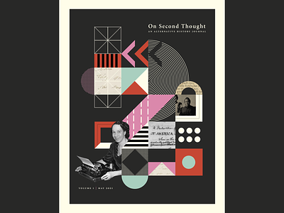 On Second Thought cover collage graphic design illustration print design