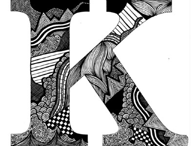 K illustration typography