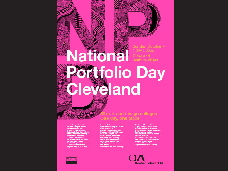 National Portfolio Day Poster by Nicole Fansler Slatinsky on Dribbble