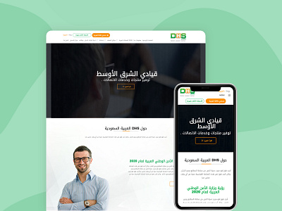 Website for DHS Arabia arabic design branding business design designer designs flat icon identity minimal type typography ui web web design webdesign website websites