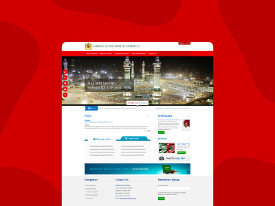 Website for Moroccan embassy