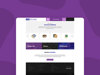 Website for Mazaya Aluminium Factory branding dashboard design designer designs dribbble logo minimal typography ui uidesign ux uxdesign web webdesign website website design