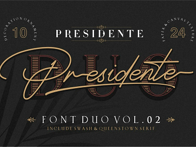 Presidente Font Duo vol.02 branding creative market elegant font fashionable font duo handwritten font logo font modern font presidente script font signature font signaturephotography typeline studio watermark