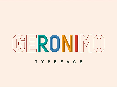 Geronimo Font bold font branding casual comingsoon cool creative market design elegant font fashion fashionable font font design fulcolor layered lifestyle logo logo font magazine modic ui