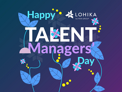 Talent Manager Day concept day design flat happy illustration manager talent