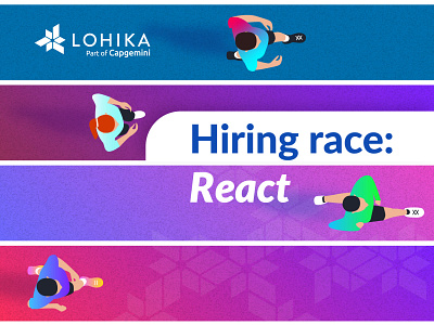 Hiring race illustration