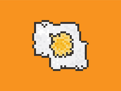 Egg concept egg flat food illustration pixel pixelart simple