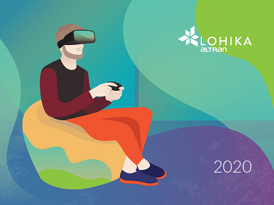 Calendar 2020 2020 augmented reality augmentedreality calendar cartoon character concept digital flat game human humans illustration office simple trendy vector vr