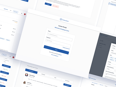 Career Portal - Employer's Panel branding case study design e learning education job portal project typography ui uiux ux wireframes