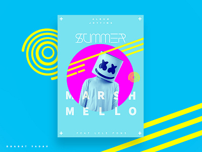 Marshmello Poster beat dj love marshmello musician neon poster sing