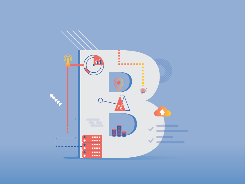 B For Big Data Analysis By Bharat Yadav On Dribbble