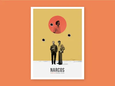 Narcos art character design graphic illustration netflix poster vector