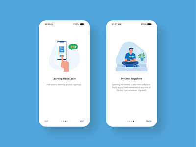 On Boarding Screens for E-Learning App Part 1