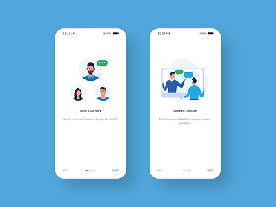 On-Boarding Screens for E-Learning App Part 2