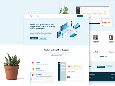 Deep Support Desk Homepage Redesign