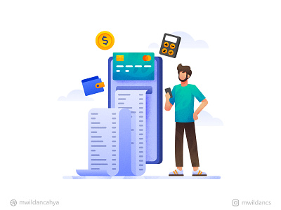 Tracking and manage your expenses Illustration affinity designer concept expense management finance finance app flat flat illustration illustration illustrator madeinaffinity onboarding onboarding illustration onboarding ui vector