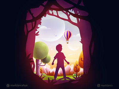 The World inside the woods affinity designer artwork concept concept art design environment game art illustration illustrator madeinaffinity vector vector art vector illustration vector inspiration