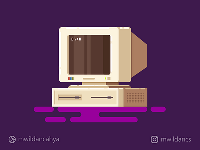 Old Computer affinity designer artwork computer concept creative design flat flat design flat illustration illustration illustrator madeinaffinity old computer retro vector vector art vector illustration vector inspiration