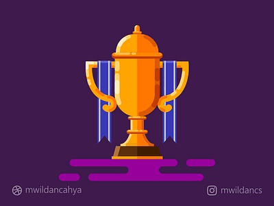 Champion's Trophy affinity designer artwork champion concept creative design flat flat design flat illustration goblet golden iconography illustration illustrator madeinaffinity thropy vector vector art vector illustration winner