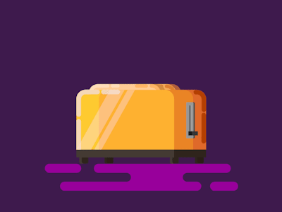 Toaster affinity designer artwork bread concept creative design flat flat design flat illustration iconography illustration illustrator madeinaffinity motion design toaster vector vector art vector illustration vector inspiration