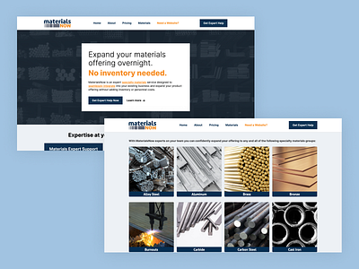 Materials Now company design desktop e commerce marketplace service ui version web web development