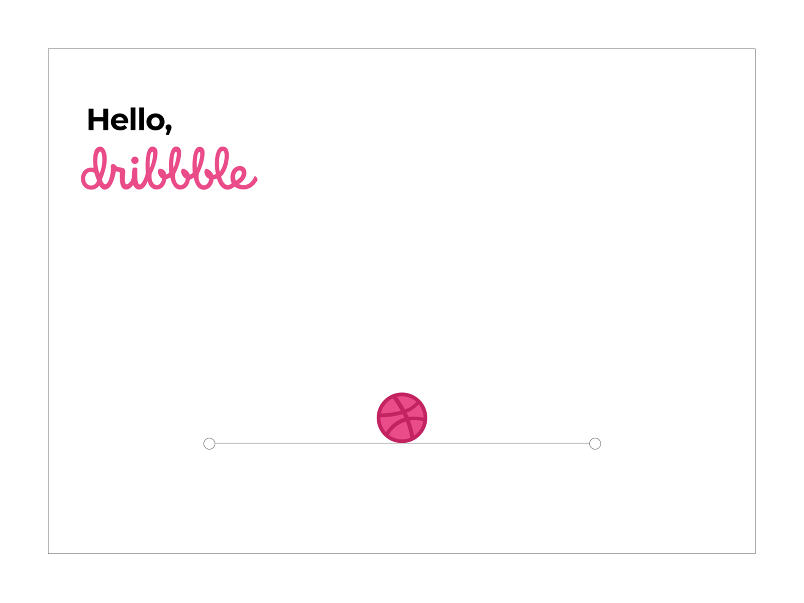 First Shot! animated animated gif animation animation 2d ball basketball boucing ball design dribbble elastic first shot firstshot hello dribble