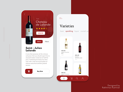 Wine Store app branding design graphic design logo minimal ui ux vector web