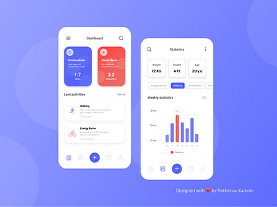 Sport App | Dashboard | UI Design app dashboard mobile