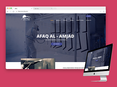 AFAQ Website UI adobe photoshop