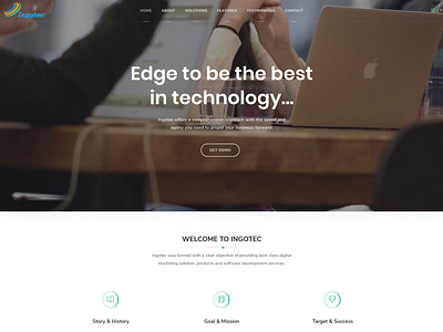 Ingotec Website branding logo typography ui ux web design