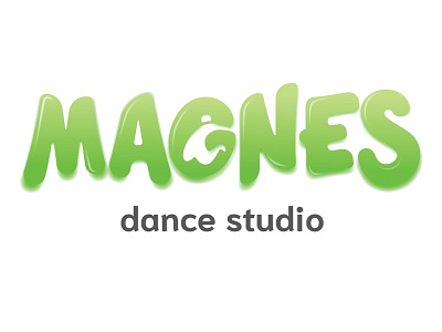 Magnes dance dance studio logo logotype