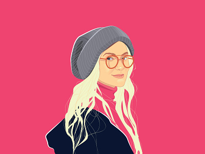 Portrait adobe illustrator girl illustration people portrait poster vector