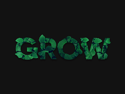 Organic Growth design graphicdesign organic typography