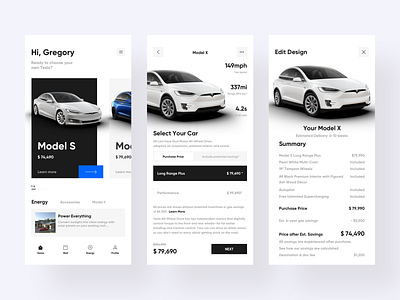 Car app app branding car design ui