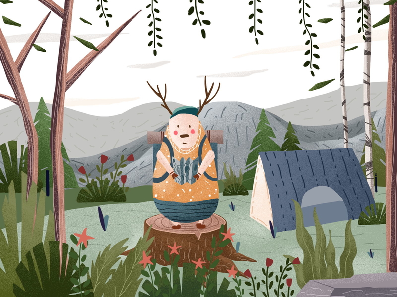 Forest adventure travel illustration by Summer for Top Pick Studio on ...