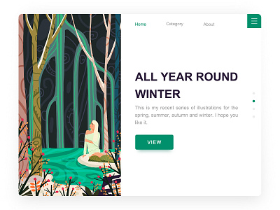 All year round - winter banner forest winter 插图