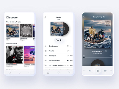 Music app app application interface mobile music music player player smartphone streaming uidesign ux uxdesign