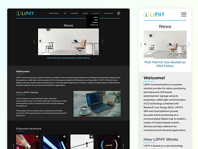 LiPHY Website Design design flat ui ux web xd