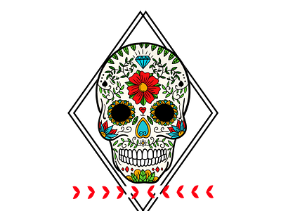 Mexican Skull Candy independence day logo mexico