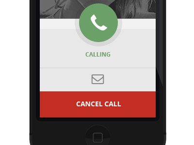 Iphone Call Example interface design user interface