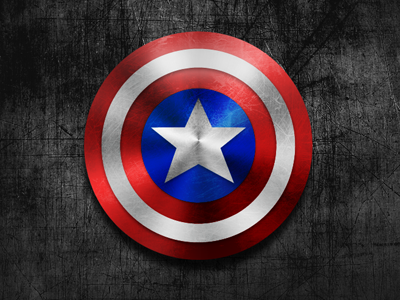 Capitan America Shield graphic design manipulation photoshop