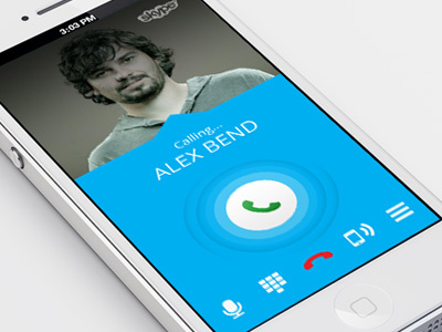 Skype Interface app design user interface