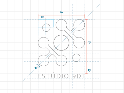 Grid Construction - Estúdio 9DT's logo brand graphic design