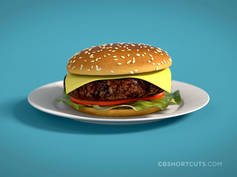 C4D Softbody Dynamics Burger⭐ animation burger c4d cinema 4d cinema4d design dynamics free project mograph motion graphics softbody tutorial