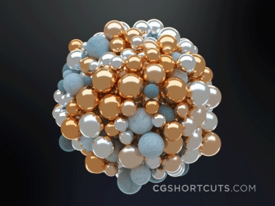 C4D Abstract Spheres - Cinema 4D Tutorial (Free Project) ⭐