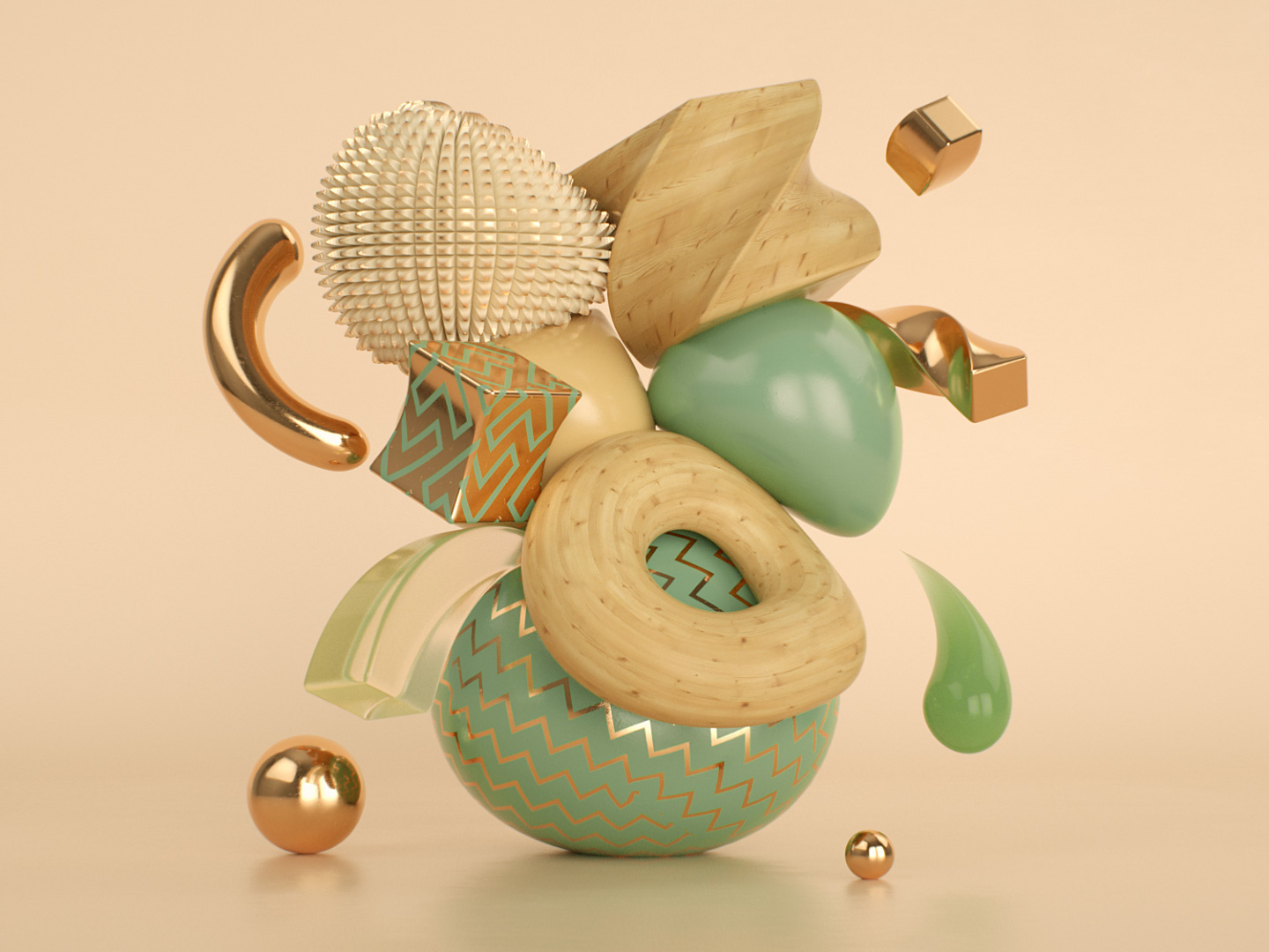 C4D Abstract Art With Deformers Cinema 4D Tutorial By CG Shortcuts On 